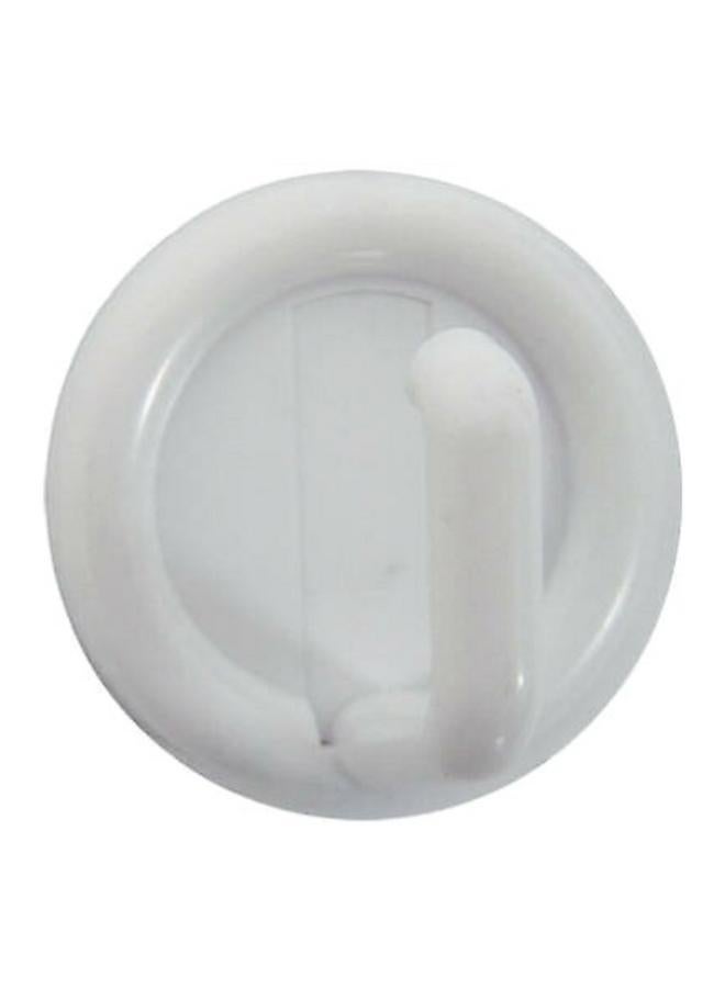 InterDesign 4-Piece Self Adhesive Utility Hook White Small  - Image 3