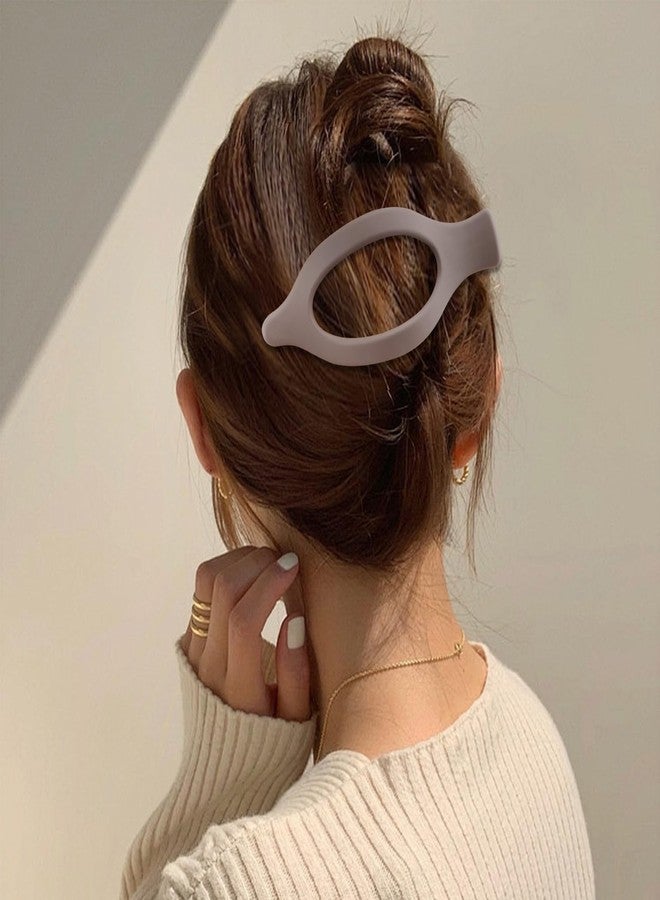 Canitor 4 PCS Hair Clips for Women - Flat Claw Clips for Thick Thin Hair, Matte French Alligator Clips for Girls - Image 2