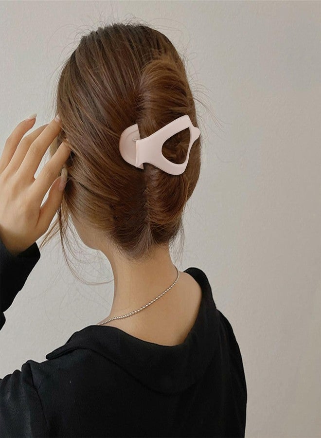Canitor 4 PCS Hair Clips for Women - Flat Claw Clips for Thick Thin Hair, Matte French Alligator Clips for Girls - Image 4