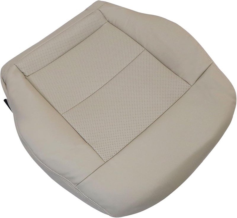FZJDSD Light Tan Driver Side Bottom Microfiber Leather Seat Cover for Mercedes Benz E-Class 2014-2016 - Image 1