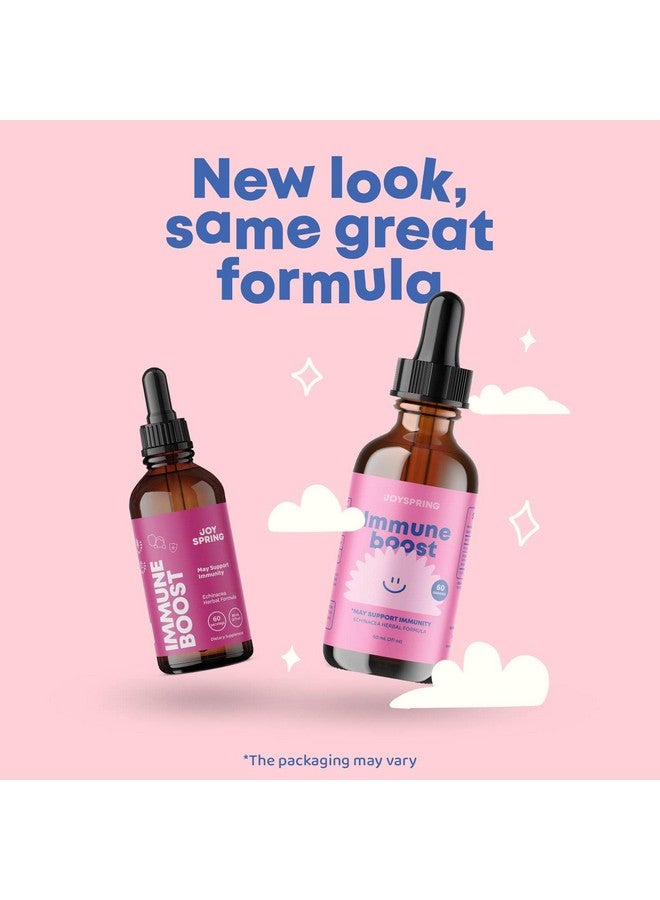 جوي سبرينج JoySpring Immune Drops - مكمل سائل لدعم المناعة للأطفال (2 أونصة سائلة) مع إشنسا، توت العليق، جذر عنب أوريغون، قشر البرتقال والفيتامينات الطبيعية A وB6 وC | دعم المناعة للأطفال والكبار - Image 2