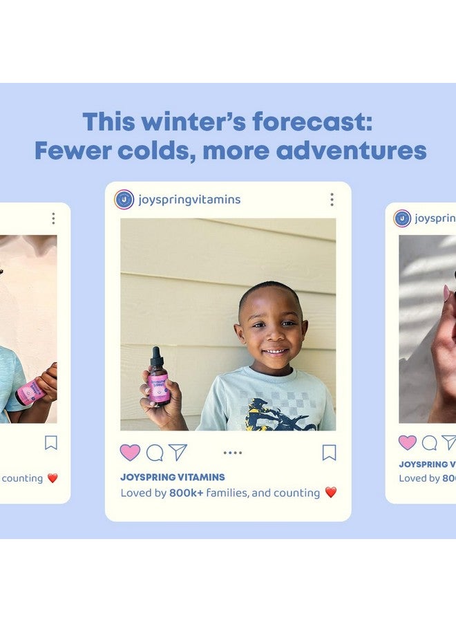 جوي سبرينج JoySpring Immune Drops - مكمل سائل لدعم المناعة للأطفال (2 أونصة سائلة) مع إشنسا، توت العليق، جذر عنب أوريغون، قشر البرتقال والفيتامينات الطبيعية A وB6 وC | دعم المناعة للأطفال والكبار - Image 5