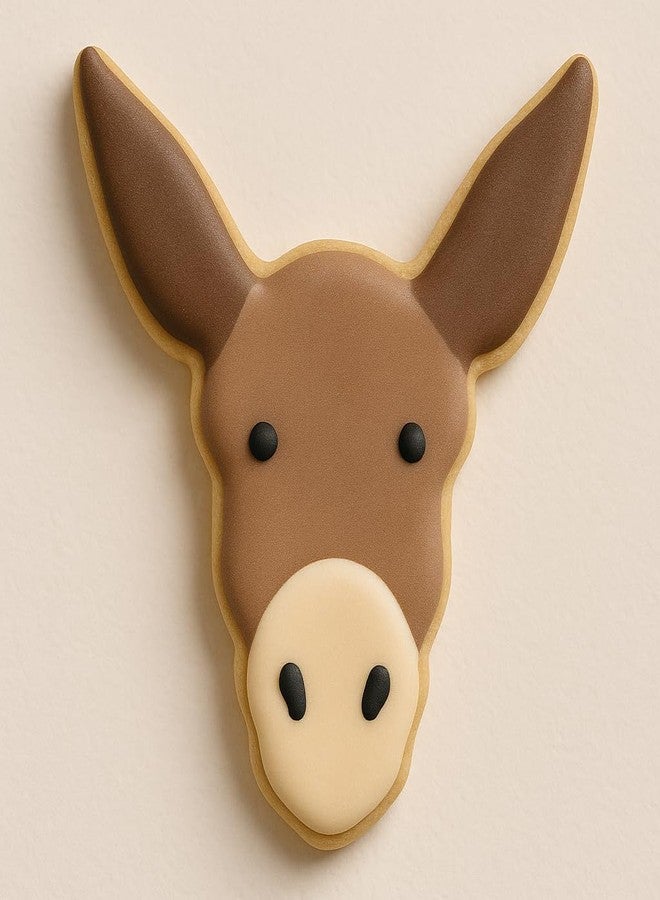 Bundle of Fun Donkey Head Cookie Cutter with Easy to Push Design (4 inch) - Image 5