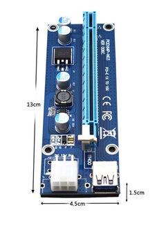 Y&D PCI-e Express 1x to 16x USB 6Pin Graphics Extension Power Adapter Cable  - Image 4