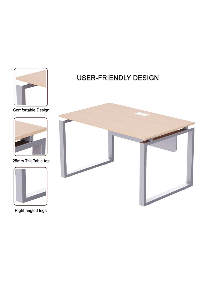 Mahmayi Mahmayi Carre 5112 Oak Modern Workstation Without Drawer  - Image 3