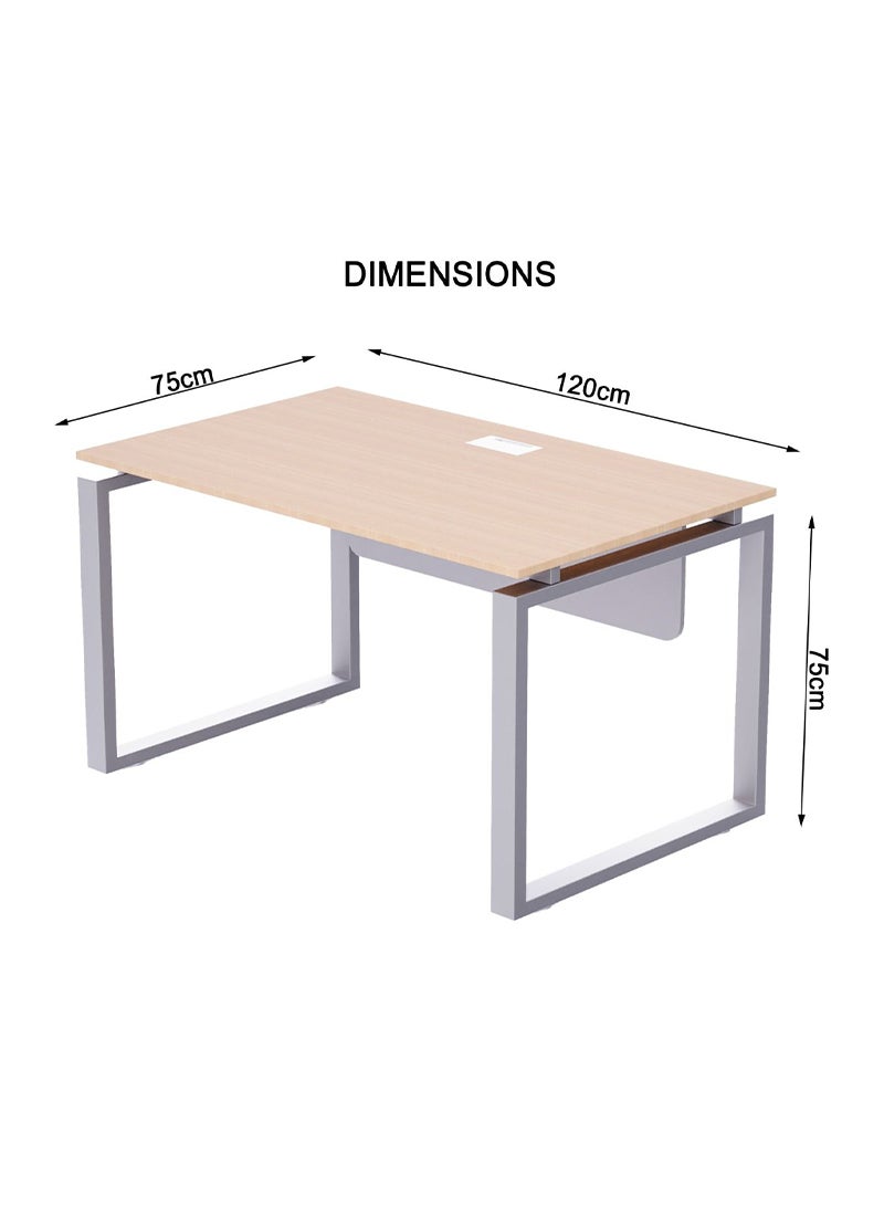 Mahmayi Mahmayi Carre 5112 Oak Modern Workstation Without Drawer  - Image 2