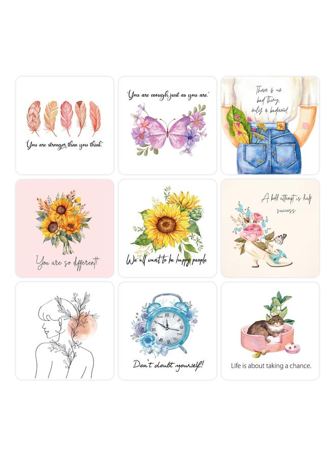 Bluejw New Products Encourage Greeting Cards 50 European And American Women Definitely Positive Ins English Cartoon Suit Inspirational Cards - Image 2