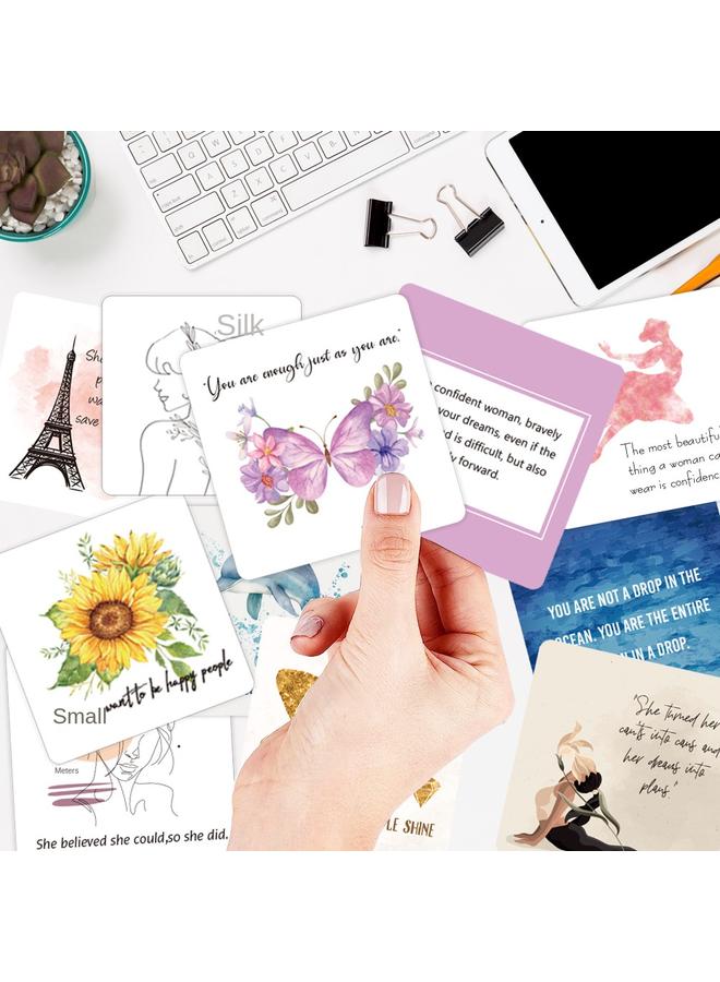 Bluejw New Products Encourage Greeting Cards 50 European And American Women Definitely Positive Ins English Cartoon Suit Inspirational Cards - Image 3