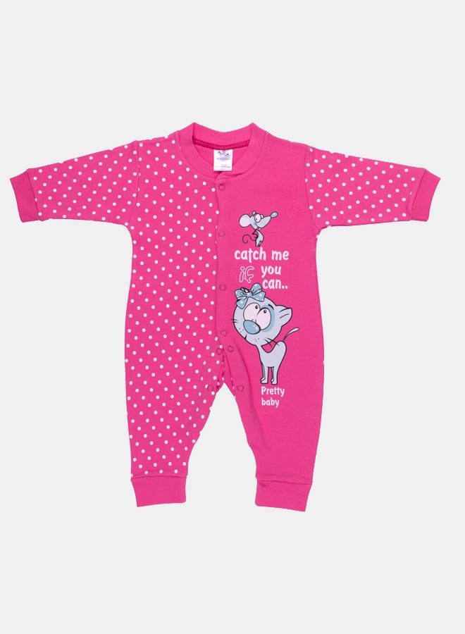 Papillon cat and mouse dotted jumpsuit