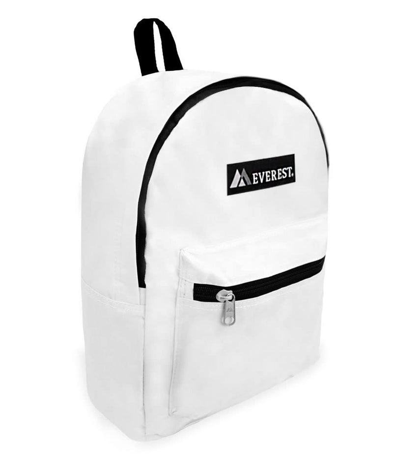 Everest Luggage Basic Backpack, White, Medium - Image 1