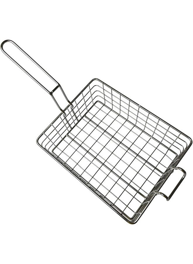 Rattleware Quality Industries Hooked Half Size Dip Basket - Premium Silver, Heavy-Duty Fryer Basket, Deep Fryer Basket for Cooking & Frying - Ideal for Commercial & Home Kitchens - Image 1