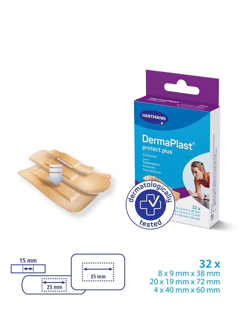 DermaPlast Protect Plus Plasters (3 sizes) 32'S - pzsku/ZFC977DA040F1DD76D6ECZ/45/_/1706692000/bf64abcb-42b4-4ce9-aee0-fd181aa4704c