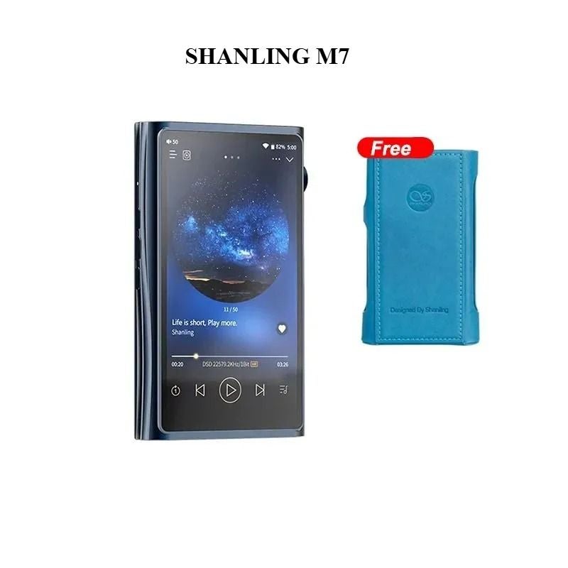 M7 Shanling M7 Portable Hi-Fi Audio Player, Android 10, High-Resolution Music Player, Blue - Image 1