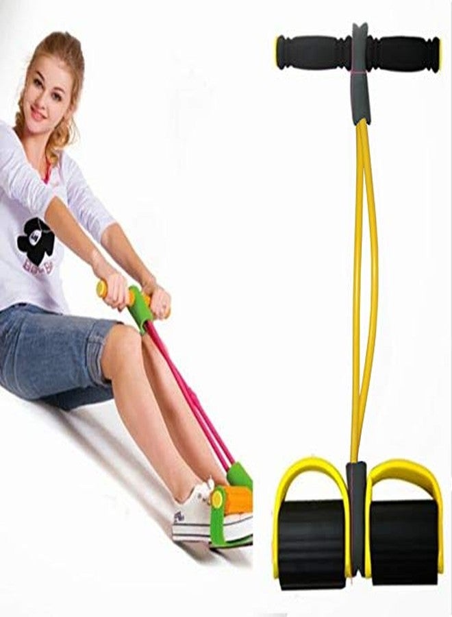 DR Mall Flexible Rubber Pull String Resistance Band Exercise Rope for Reducing Your Waistline and Burn Off Extra Calories - Image 1