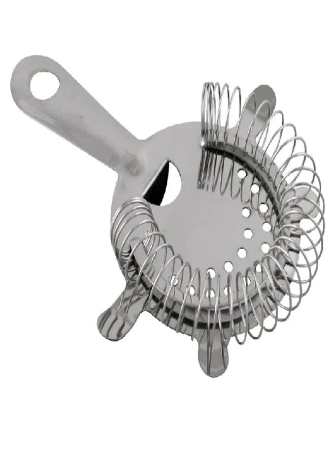 Eliixor 4-Prong Stainless Steel Bar Cocktail Strainer | Professional Hawthorne Strainer with Tight Spring Coil | Bartender Mixing Tool for Home & Bar Use | Durable & Rust-Resistant - Image 1