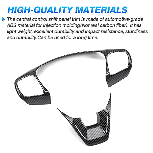 Autorder Custom Fit for Accessories Ford Bronco Sport (CX430) 2021 2022 2023 2024 2025 Carbon Fiber Steering Wheel Panel Trim Cover Automotive Interior Accessories Decoration - Image 4