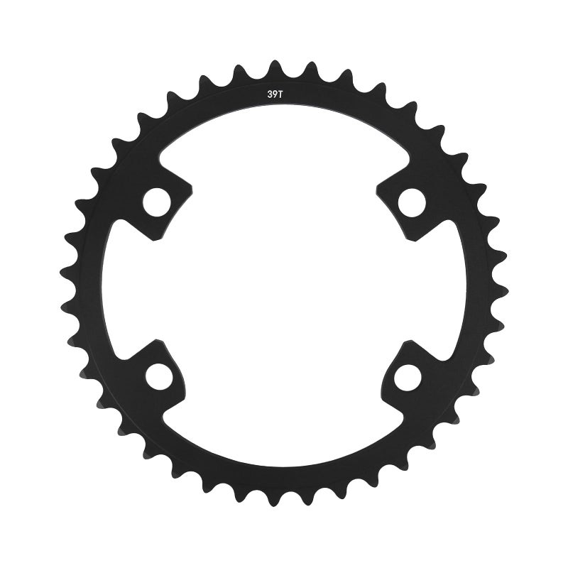 BUCKLOS 110 BCD Road Bike Chainring, Double Round 4 Bolts 7075-T651 Aluminum 34T/36T/39T/50T/52T/53T Chainrings for R7000 R8000 R9100 R9200 4700 5800 6800 - Image 1