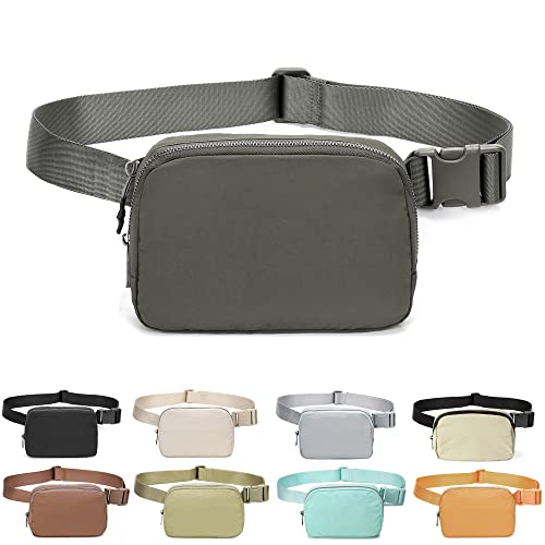 MEISEE Fanny Belt Bag Waist Pack Crossbody Bags Bum Bag for Running Hiking Travel Workout Adjustable Strap for Women-dark grey - Image 1