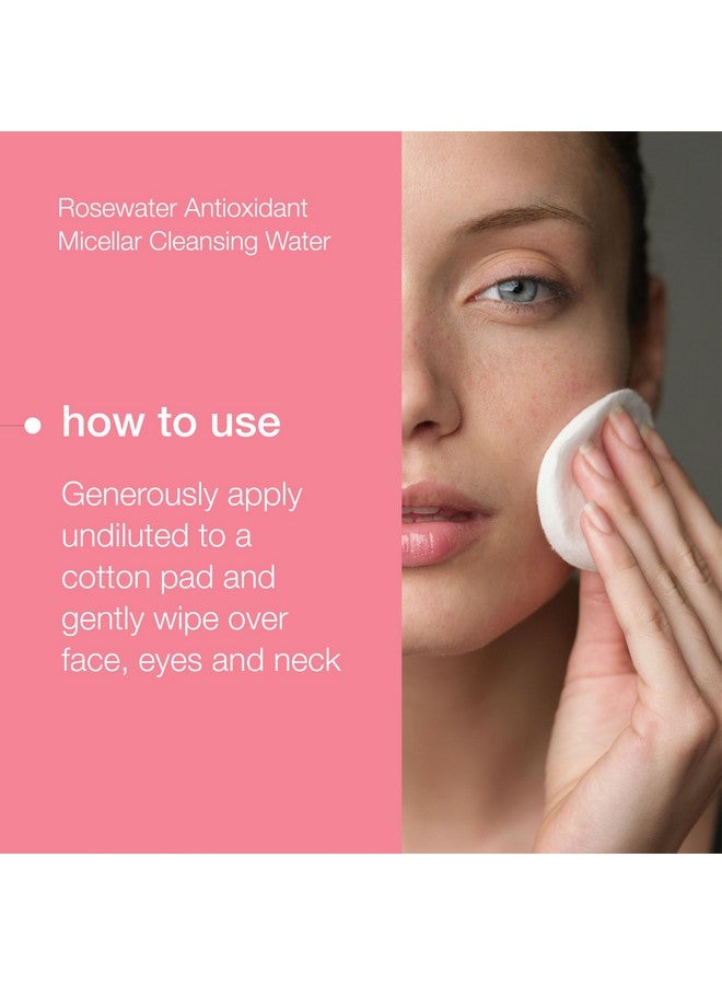 Natio Rosewater Hydration Antioxidant Micellar Cleansing Water 8.4 Oz Purifying Face Cleanser Makeup Remover Facial Cleanser For All Skin Types - Image 4