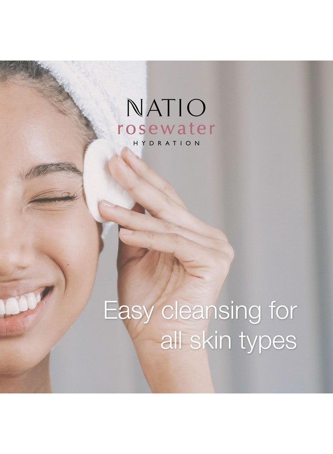 Natio Rosewater Hydration Antioxidant Micellar Cleansing Water 8.4 Oz Purifying Face Cleanser Makeup Remover Facial Cleanser For All Skin Types - Image 5