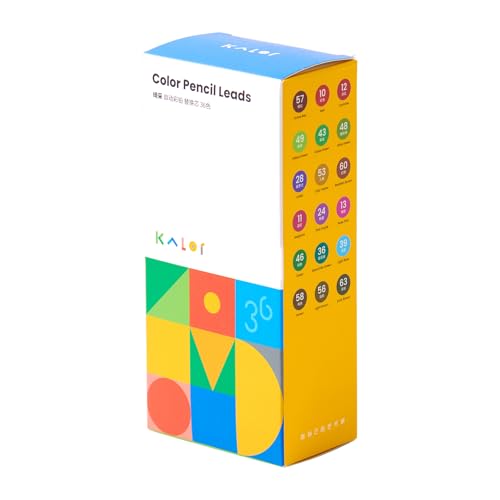Kaco KALOR Mechanical Pencil Refills, 36 Color Set, 72 Pieces - Image 1