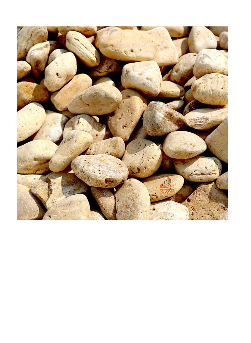 KNP Yellow Forest River Stone Natural Garden Material 3-5 cm 10 kg - Image 2