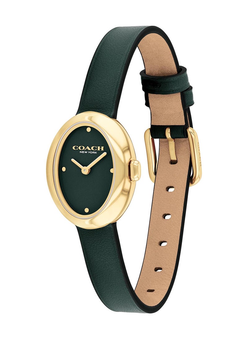 COACH OVAL ANALOG WOMEN'S GREEN CASE WATCH - 14504425 - Image 1