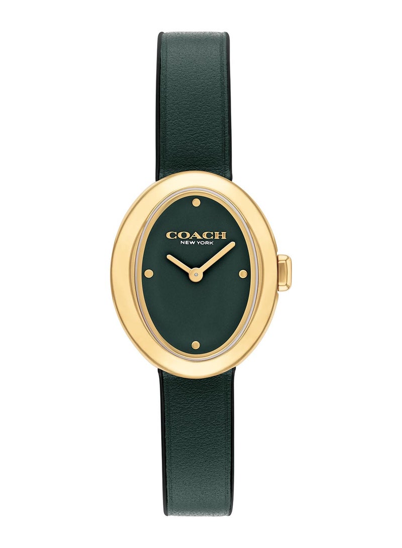 COACH OVAL ANALOG WOMEN'S GREEN CASE WATCH - 14504425 - Image 2