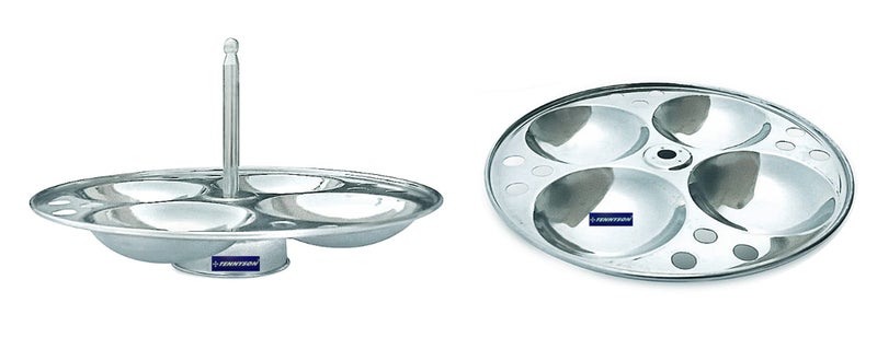 TENNYSON TENNYSON Multi KADAI Special Mini Small / 1 Steamer and 2 DHOKLA Plates (Thick Gauge Extra DEEP IDLY Plates) - Image 2