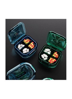 EMZJ Travel Pill Organizer 4 Cell Visible Portable Small Vitamin Medicine Divider Jewelry Container Anti Moisture for Purse XQ-041A  - Image 3