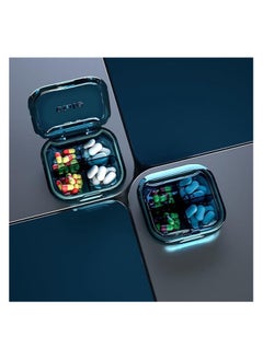 EMZJ Travel Pill Organizer 4 Cell Visible Portable Small Vitamin Medicine Divider Jewelry Container Anti Moisture for Purse XQ-041A  - Image 4