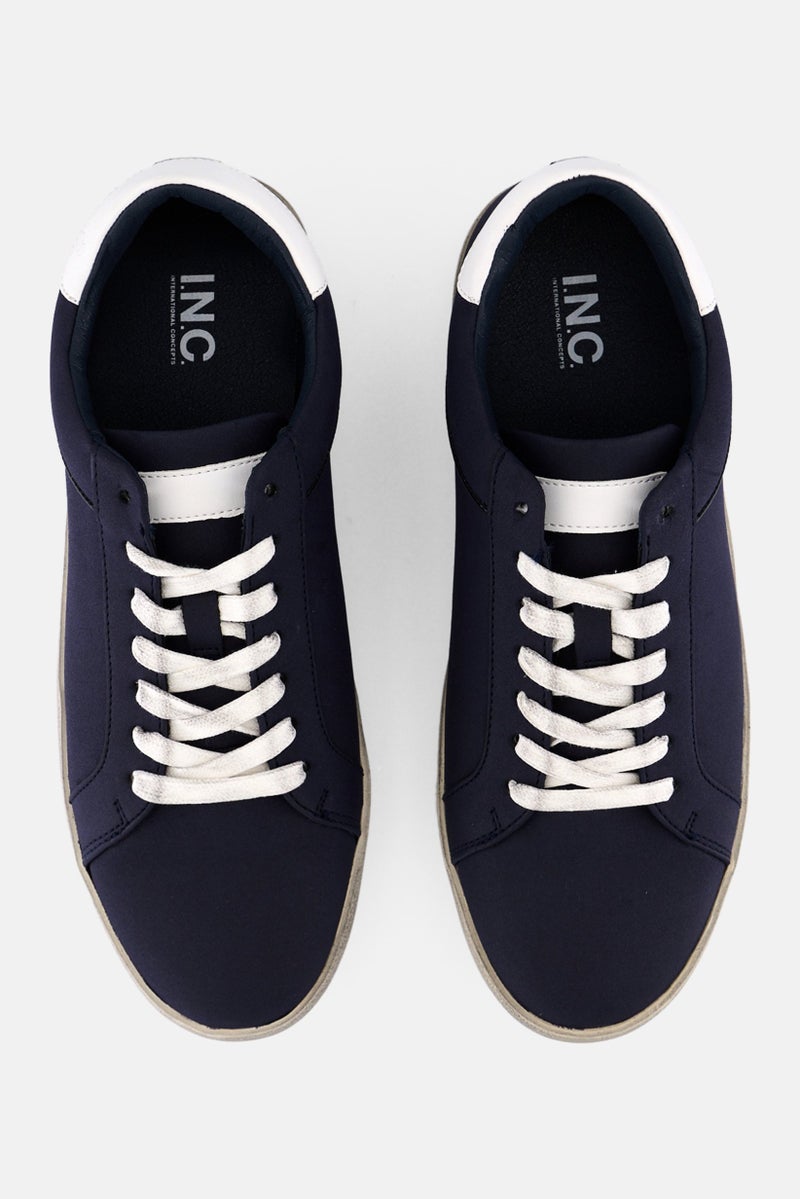 INC Men Medium Damon Lace Up Sneaker Shoes, Navy - Image 3