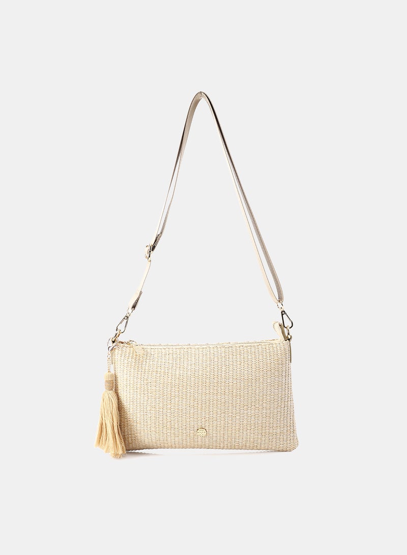 Dejavu Women's Crossbody Bag-LID-DJTX-027-Natural - Image 1