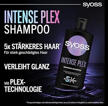 Syoss Intense Plex Bonding Shampoo Professional action for severely damaged hair 440 ml PACK OF 1 - Image 2