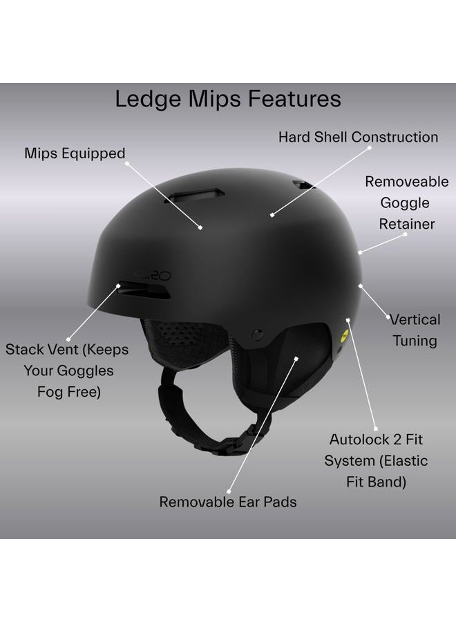 GIRO Ledge MIPS Snow Helmet/Goggle Combo - (Combo) Matte Black - Black Stacked - Size Small - Image 5