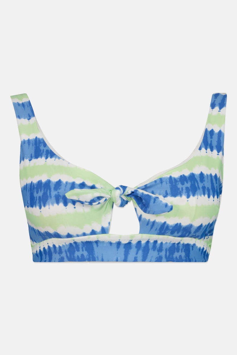 Aerie Women Ombre Printed Lightly Padded Bikini Top, Multicolor  - Image 1