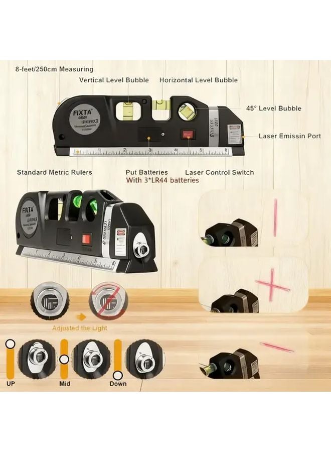 Professional Grade Silvery Infrared Laser Level With Tripod Green Beam Projector - Image 4