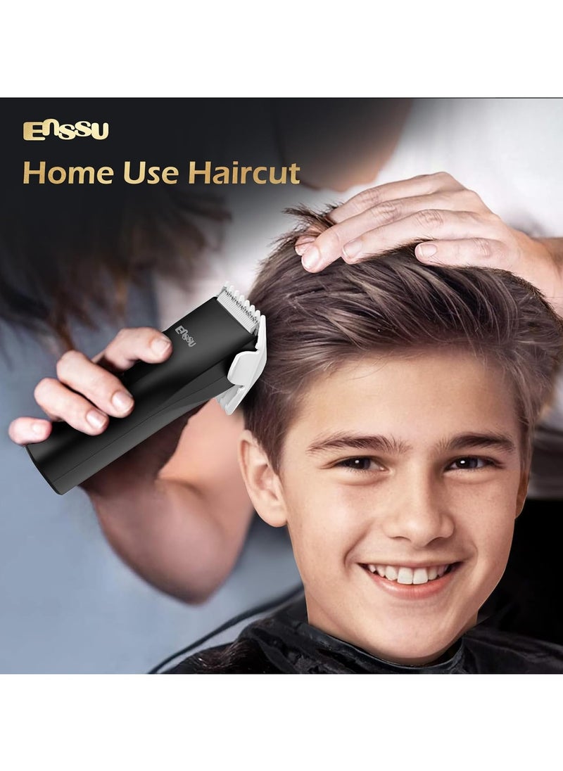 ENSSU - Waterproof Cordless Hair Trimmer for Family Use - Adults and Kids - Powerful 6000 RPM Motor, Safe Trimming for Groin, Pubic, and Body Hair with Replaceable BLADELOCK™ Ceramic Blades - Image 1