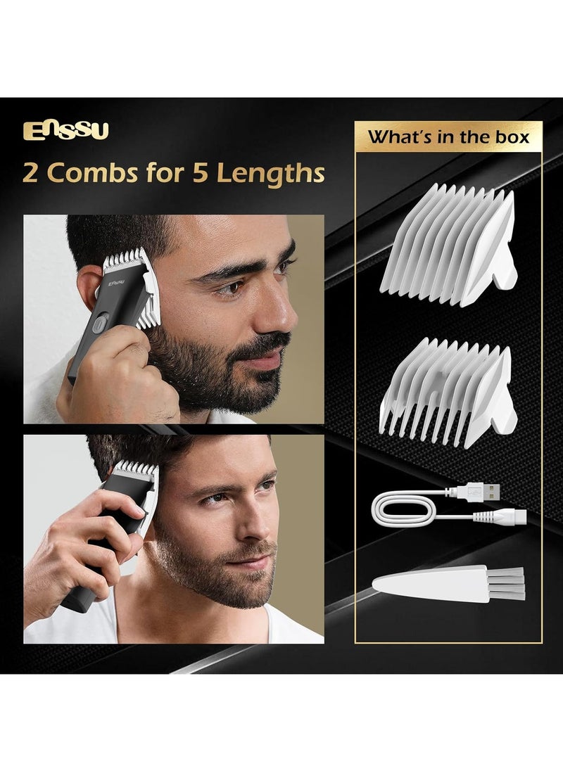ENSSU - Waterproof Cordless Hair Trimmer for Family Use - Adults and Kids - Powerful 6000 RPM Motor, Safe Trimming for Groin, Pubic, and Body Hair with Replaceable BLADELOCK™ Ceramic Blades - Image 1