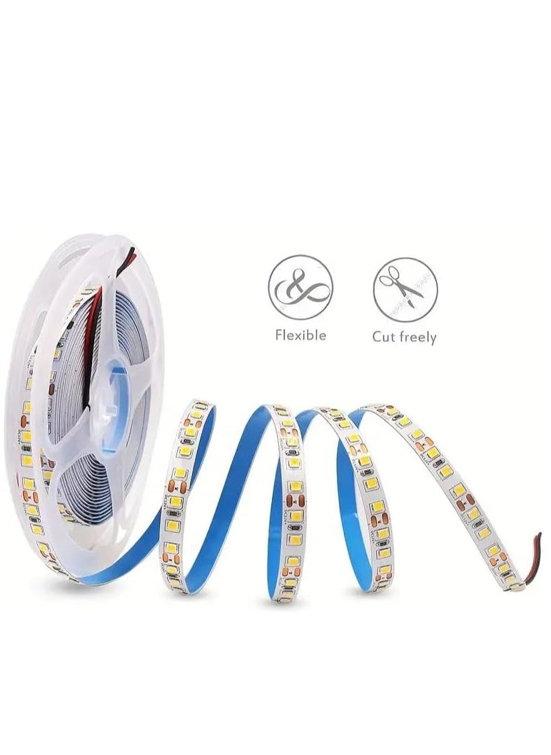 Generic - 5V USB LED Strip Lights 5m 120LEDs  Warm White LED Strip 6000K Dimmable COB LED Strip Light  Flexible USB Strip Light for TV Backlight, Bedroom Cabinet  Kitchen DIY Lighting(Warm Light) - Image 1