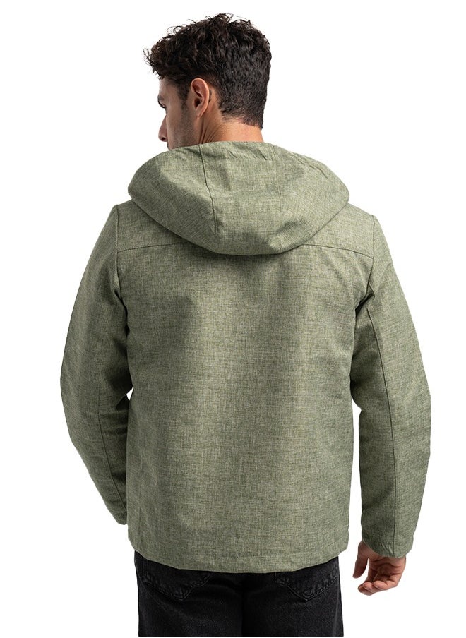 clever Men's Linen Jacket With Faro Capuccio - Oli  - Image 4