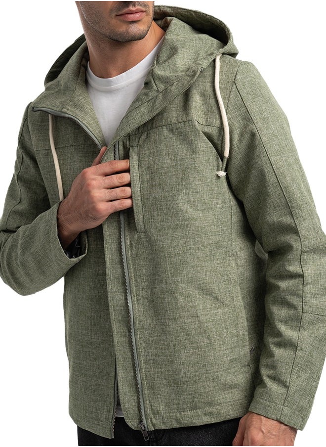 clever Men's Linen Jacket With Faro Capuccio - Oli  - Image 2