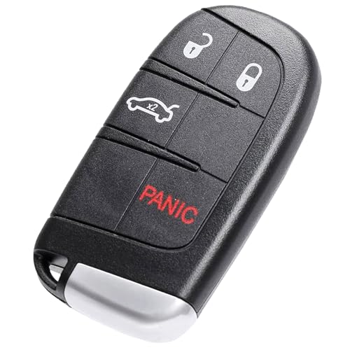 TOP-VIGOR Remote Car Key Fob 433Mhz Compatible with Dodge Charger Dart Challenger Chrysler 2011 2012 2013 2014 2015 2016 2017 2018 2019 2020, 4 Button ID46 Chip Keyless Key Fob M3N40821302 56046758AB - Image 4