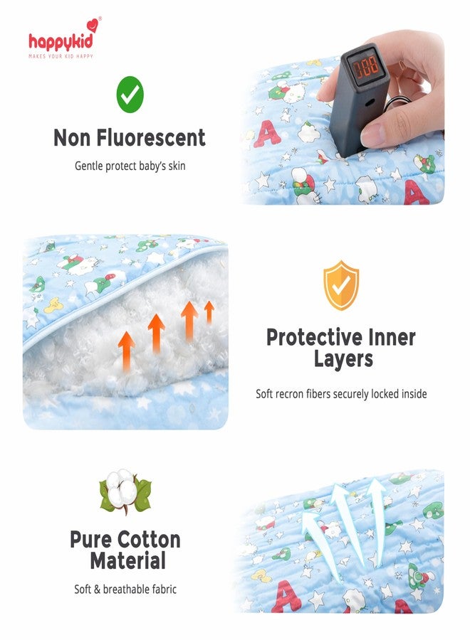 Happykid 3 in 1 Baby Carry Nest | Soft and Comfortable Cotton Material | Up to 6 Months (Blue) - Image 4