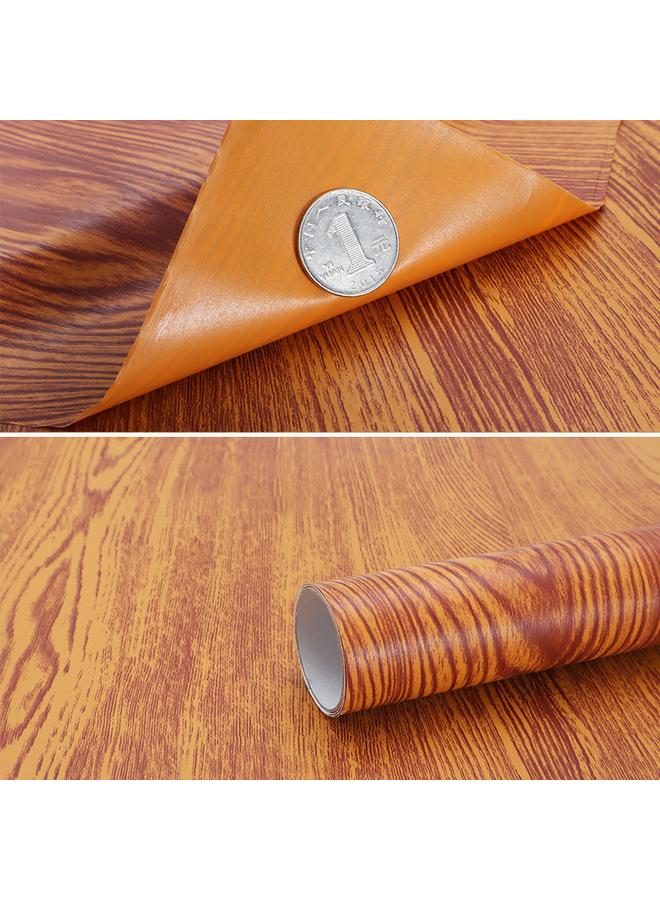 Bluejw Self-adhesive Wallpaper Moisture-proof Wood Grain Stickers Wardrobe Stickers Bedroom Desktop Wooden Door Stickers Old Furniture Stickers Wallpaper Wholesale - Image 3