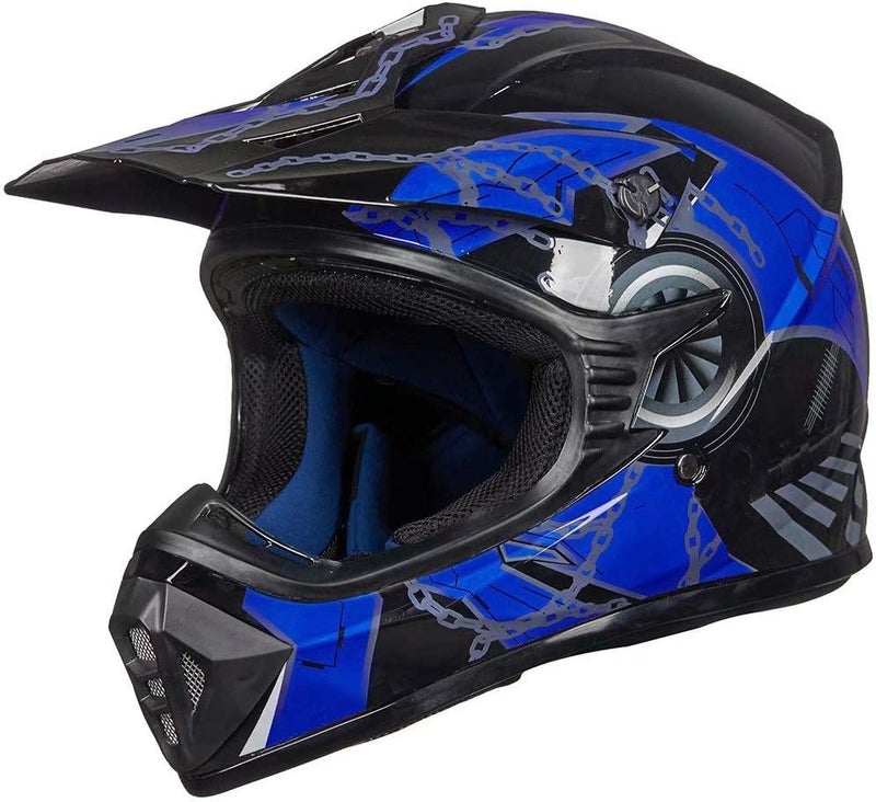 ILM Kids Youth Adult Dirt Bike Helmet - Full Face Motocross ATV BMX MX, DOT Approved - Image 1