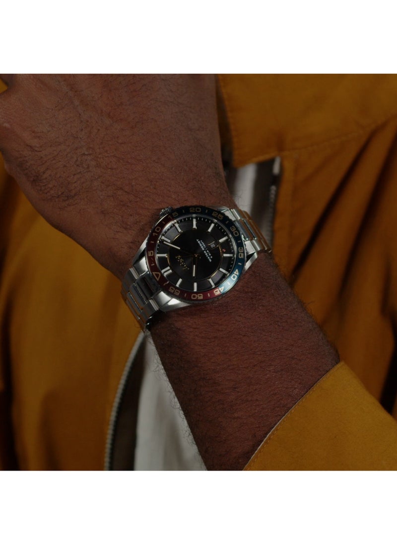 HUGO BOSS - HUGO BOSS WATCH ROUND ANALOG MEN'S BLACK CASE WATCH - 1514210 - Image 1
