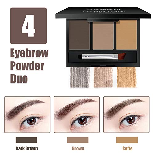 NUIBO All in One Makeup Kit, Includes 12 Colors Naked Eyeshadow Palette, 5Pcs Makeup Brushes, Waterproof Eyeliner Pencils, Eyebrow Powder and Quicksand Cosmetic Bag, Gift Set for Women, Girls & Teens - Image 5