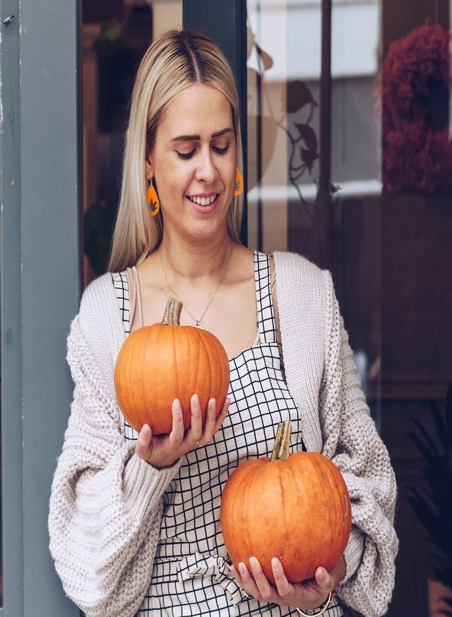 Whaline 6 Pairs Fall Thanksgiving Earring Resin Molds with 40Pcs Earring Hook Autumn Sunflower Pumpkin Turkey Scarecrow Squirrel Shape Dangle Earring Silicone Moulds for Girl Earring Pendant DIY Craft - Image 5