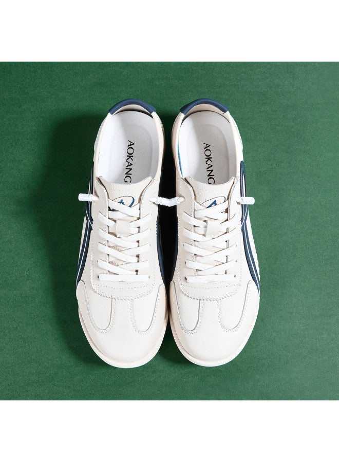 AOKANG Men's Genuine Leather German Training Shoes 2026 Spring New Casual Sneakers Outdoor Leisure Shoes Versatile Men's Single Shoes - Image 2